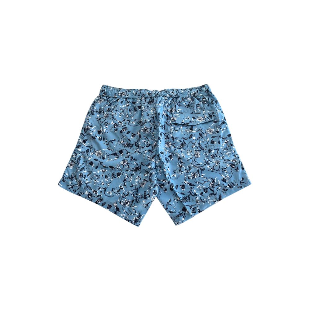 Trussardi Beachwear Light Blue Polyester Men Swim Trunk | Regal Royce