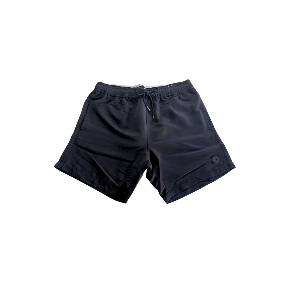 Trussardi Beachwear Black Polyester Men Swim Shorts | Regal Royce