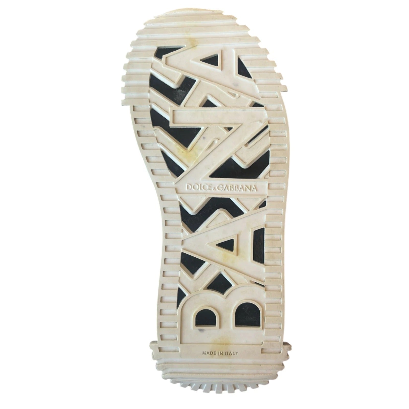 Dolce & Gabbana White Black Low Top NS1 Sneakers Shoes | Regal Royce