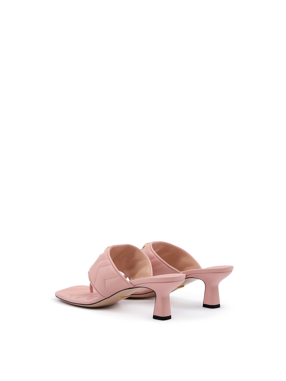 Gucci Mystic Pink Nappa Charlotte Leather Sandals | Regal Royce