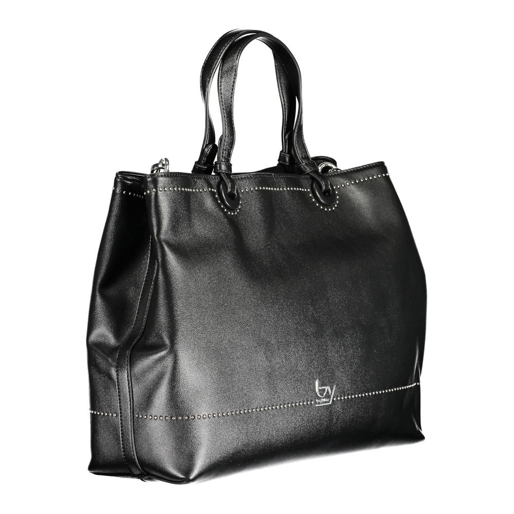 BYBLOS Black Polyurethane Women Handbag | Regal Royce