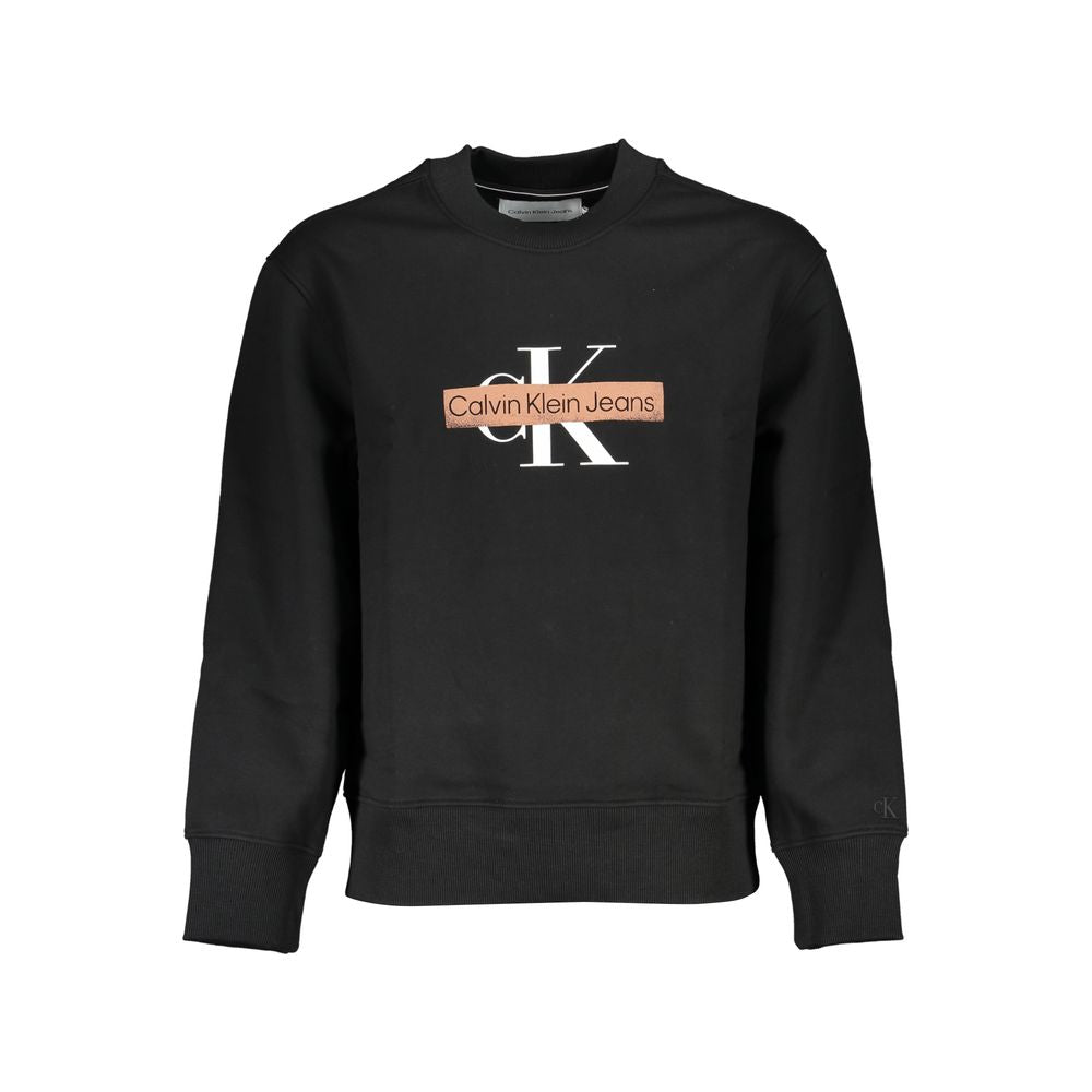 Calvin Klein Black Cotton Men's Sweatshirt | Regal Royce