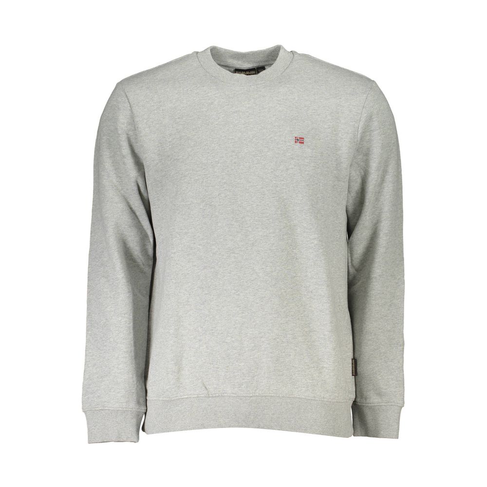 Napapijri Grigio Cotton Men's Sweatshirt | Regal Royce