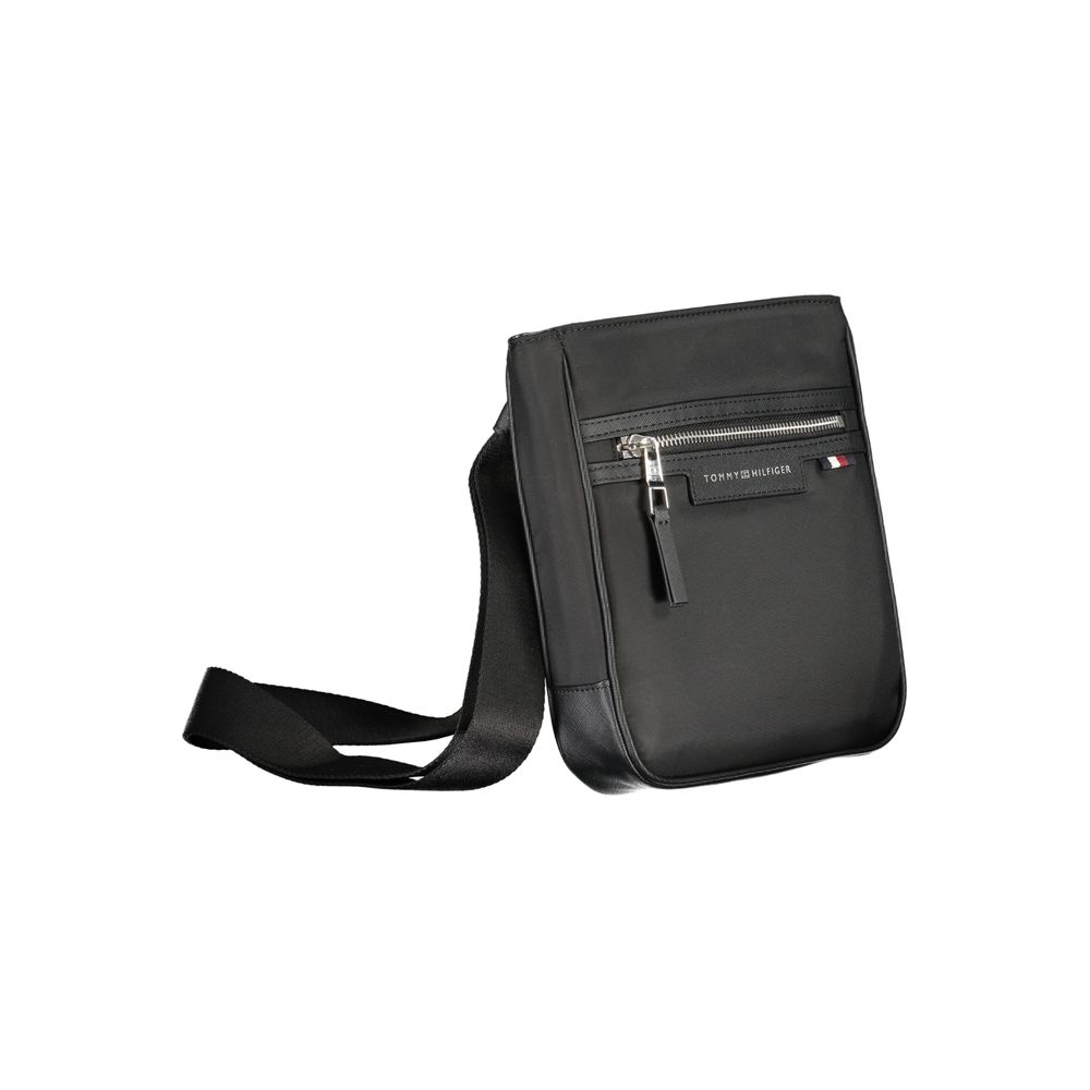 Tommy Hilfiger Black Polyester Men Shoulder Bag | Regal Royce