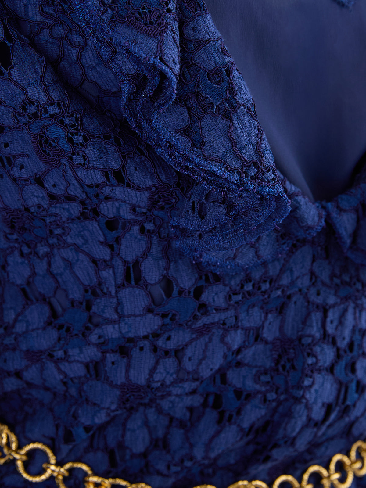 Gucci Blu Viscose and Cotton Mid Long Dress | Regal Royce