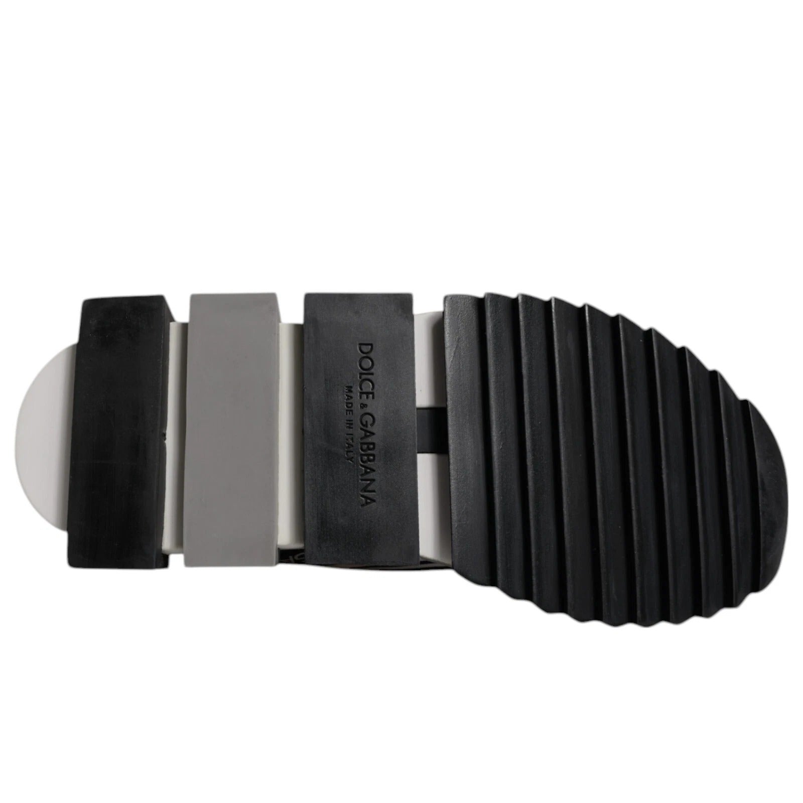 Dolce & Gabbana White Black Slip On Sorrento Sneakers Shoes | Regal Royce