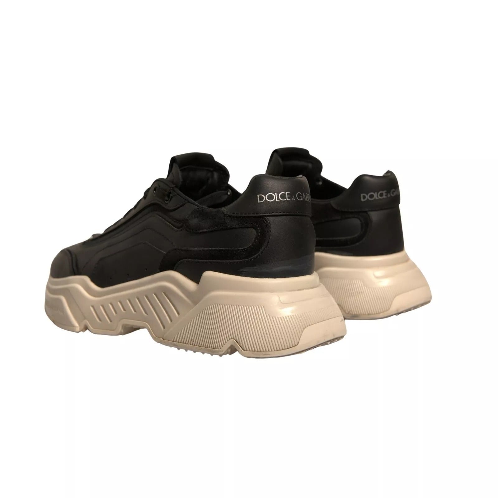 Dolce & Gabbana Black White Daymaster Low Top Sneakers Shoes | Regal Royce