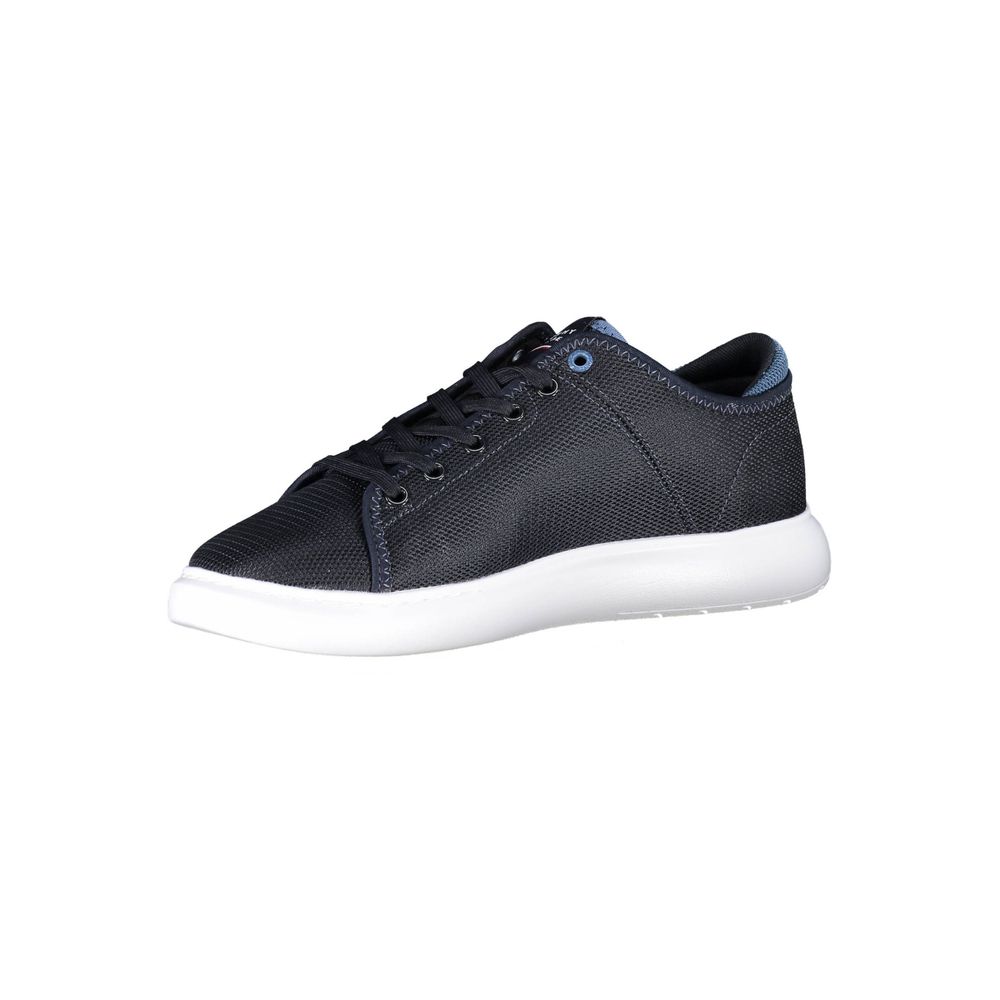 Tommy Hilfiger Blue Recycled Polyester Men Sneaker | Regal Royce