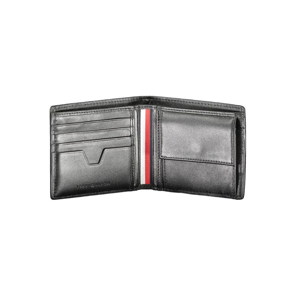 Tommy Hilfiger Black Leather Men Wallet | Regal Royce