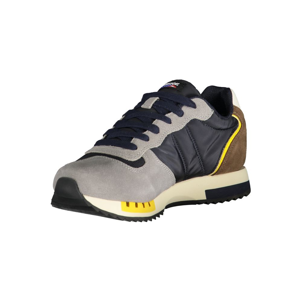 Blauer Grigio Polyurethane Men Sneaker | Regal Royce