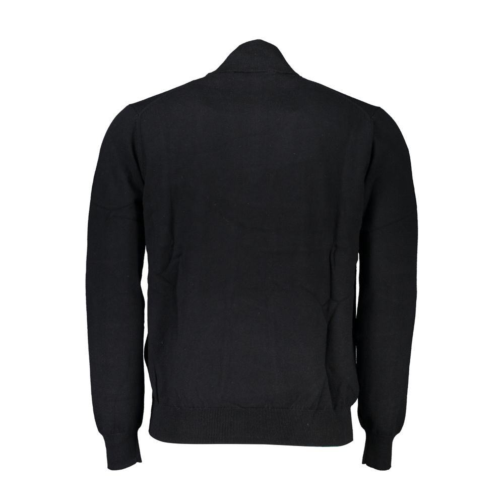 Harmont & Blaine Black Cotton Men Sweater | Regal Royce