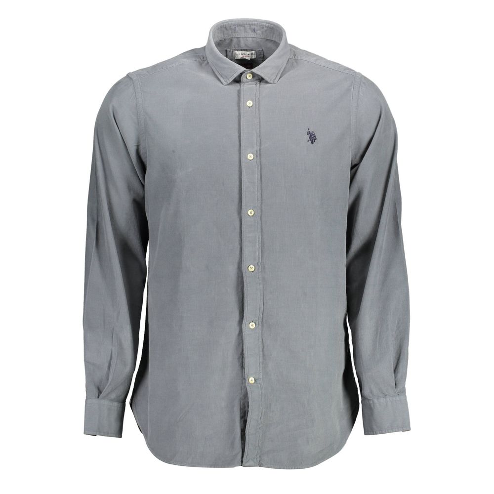 U.S. POLO ASSN. Blue Cotton Men Shirt | Regal Royce