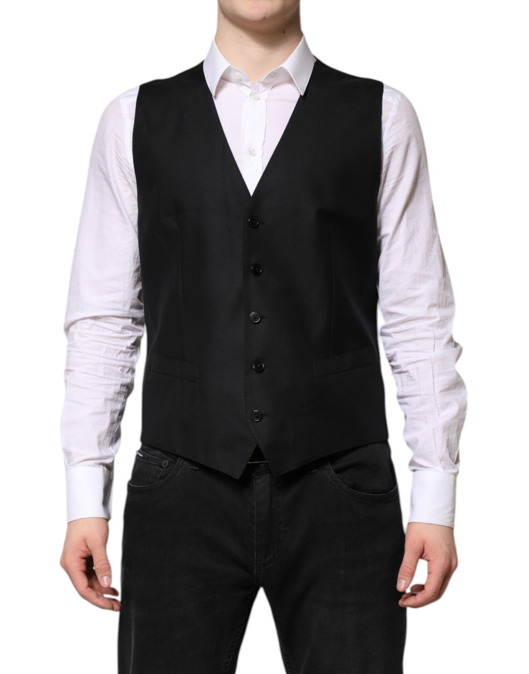 Dolce & Gabbana Black Single Breasted Suit 2 Piece Jacket | Regal Royce