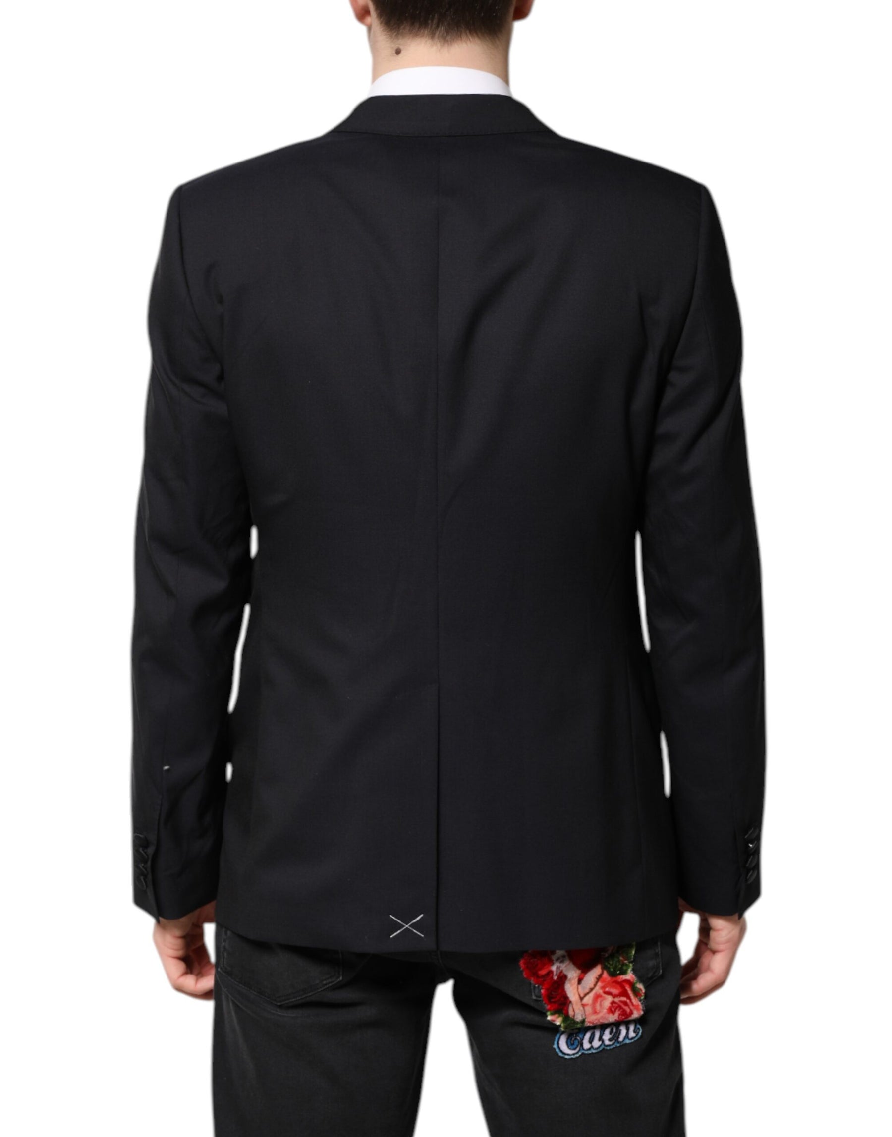 Dolce & Gabbana Dark Blue MARTINI Wool Suit 2 Piece Jacket | Regal Royce
