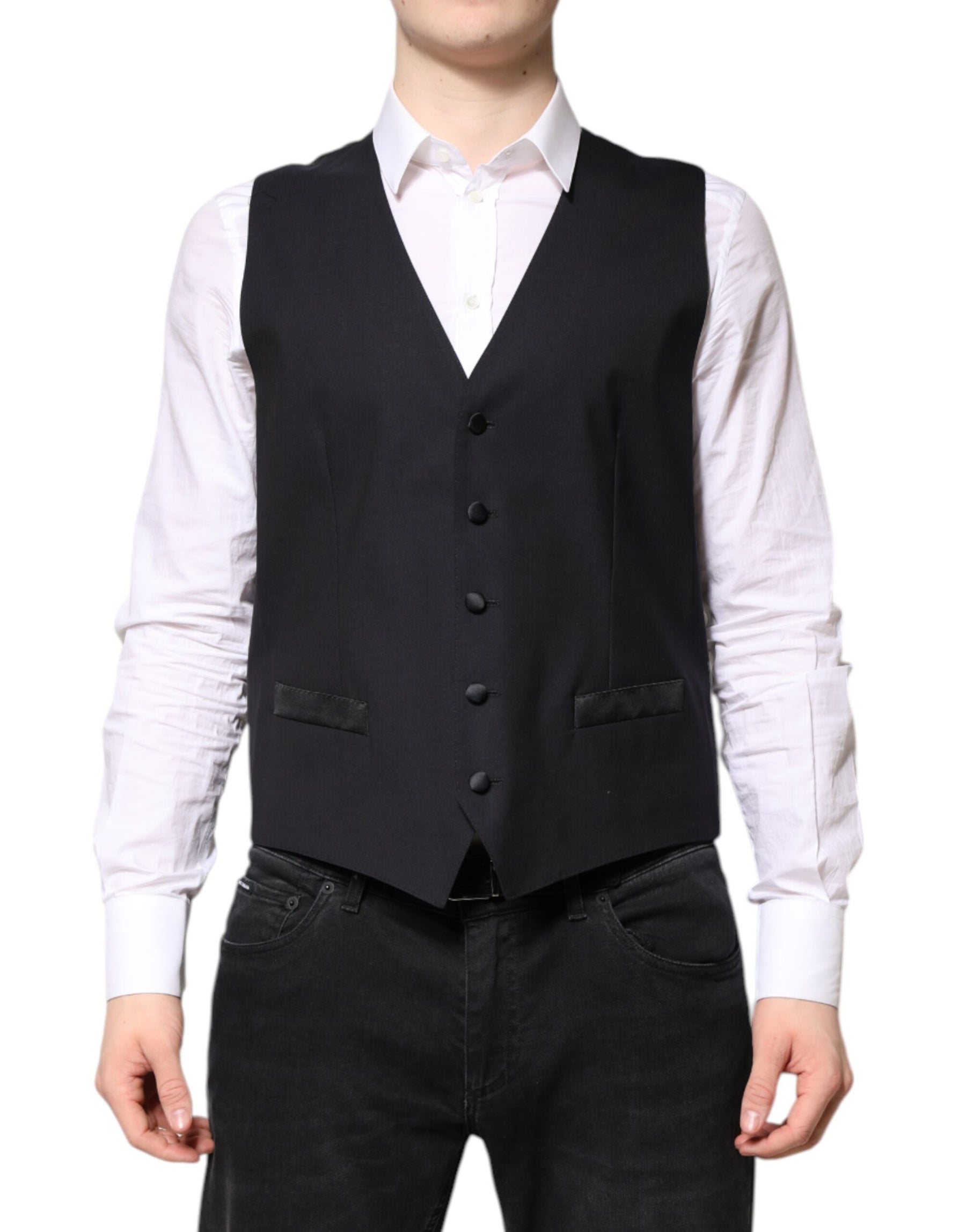 Dolce & Gabbana Dark Blue MARTINI Wool Suit 2 Piece Jacket | Regal Royce