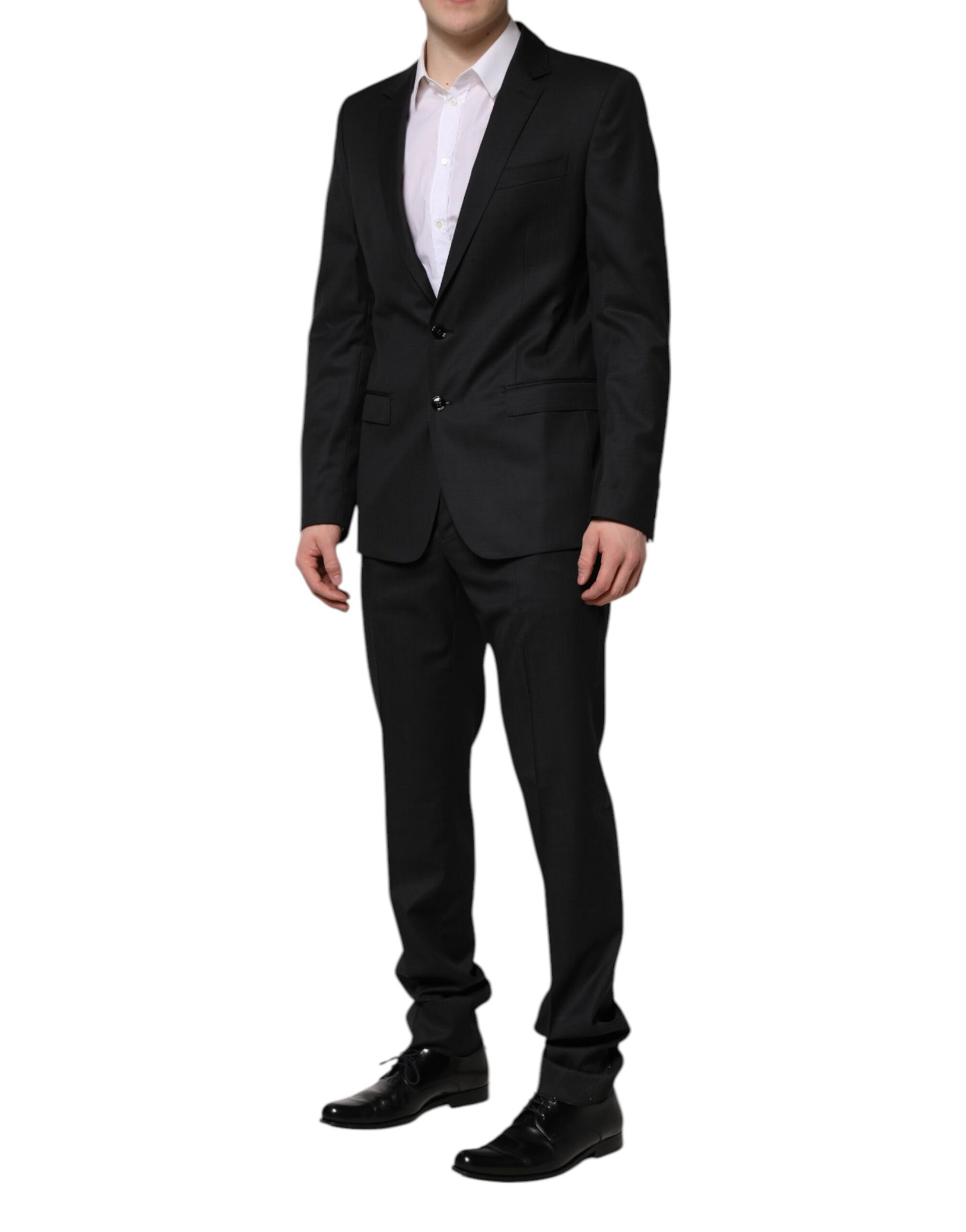 Dolce & Gabbana Dark Gray MARTINI 2 Pc Single Breasted Suit | Regal Royce