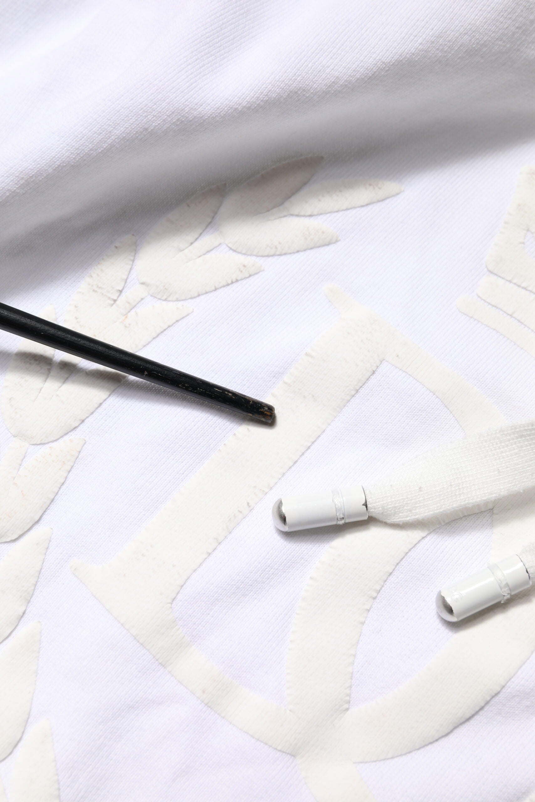 Dolce & Gabbana White Embossed Logo Hooded Sweatshirt Sweater | Regal Royce