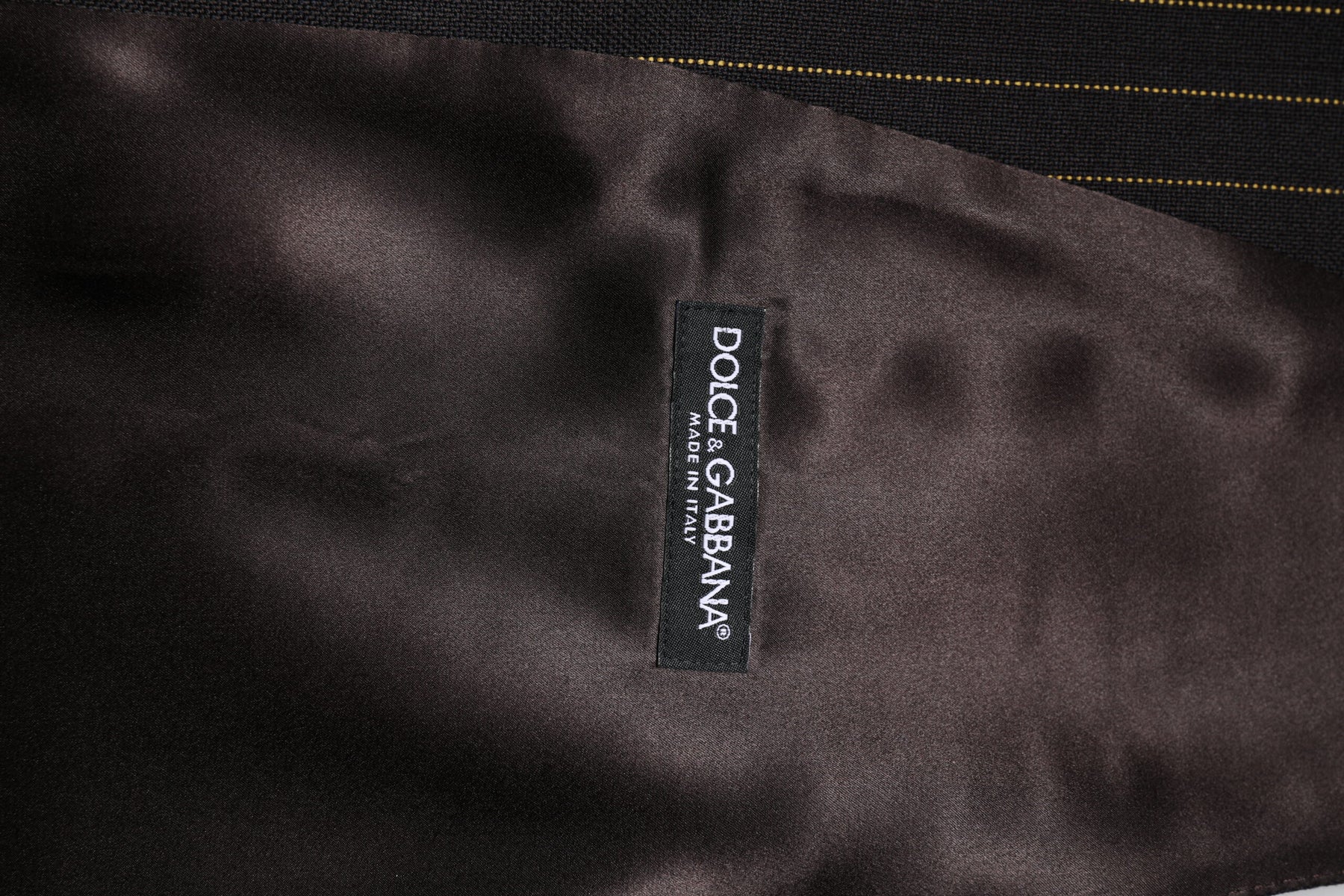 Dolce & Gabbana Black Stripes Wool Formal Men Waistcoat Vest | Regal Royce