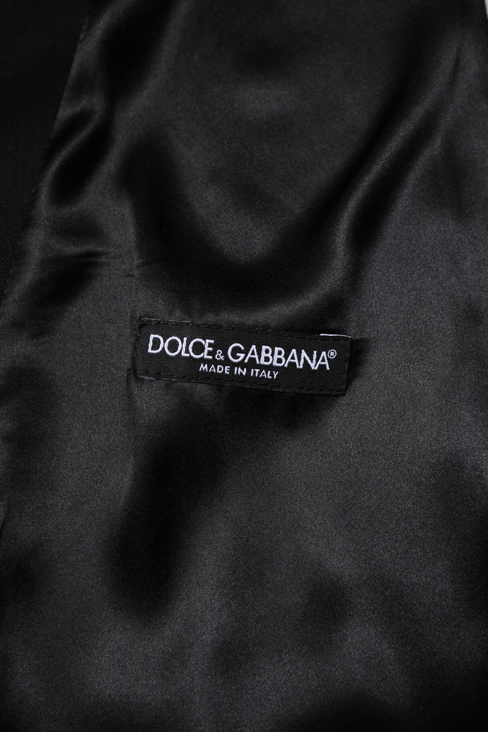 Dolce & Gabbana Black Wool Dress Formal Men Waistcoat Vest | Regal Royce