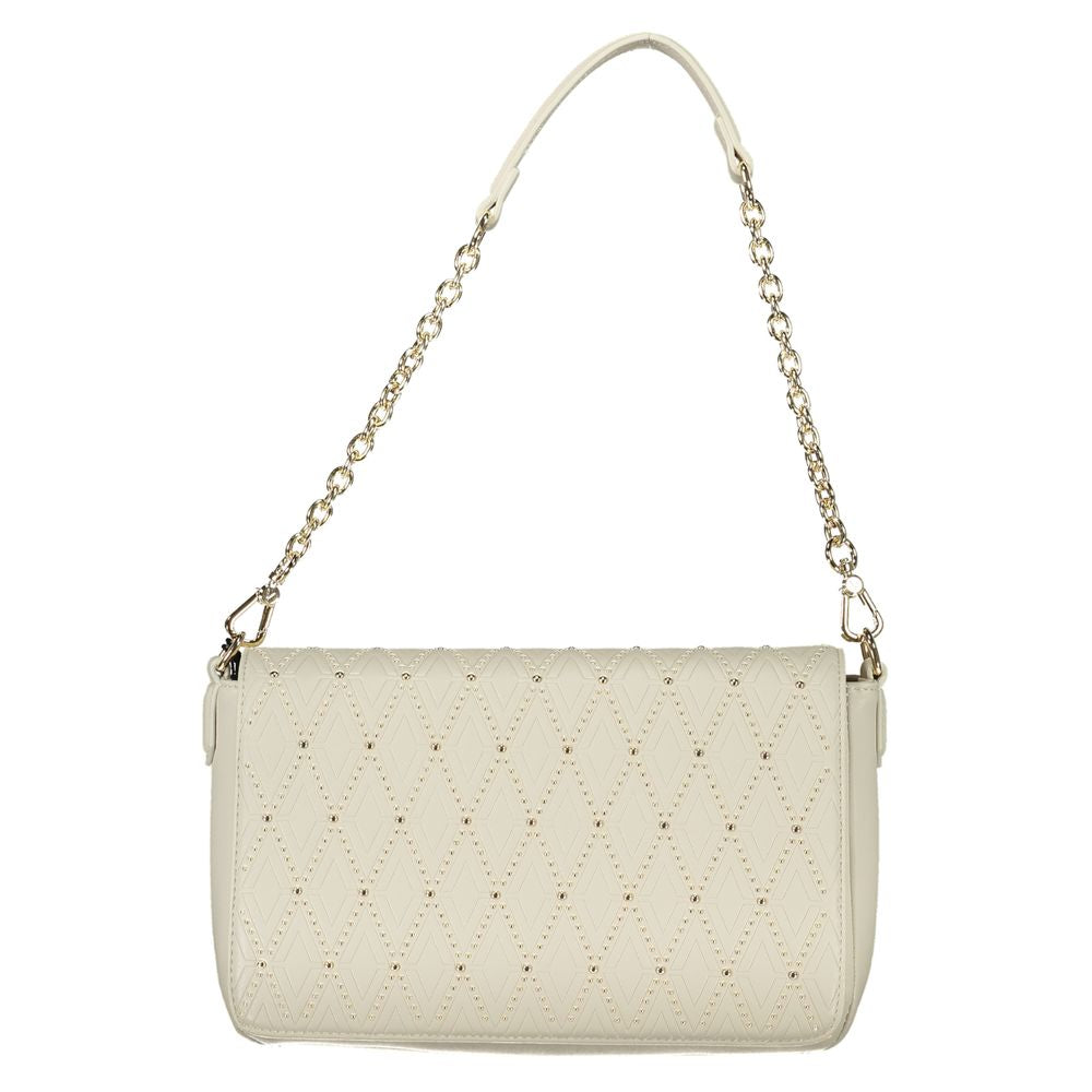 Mario Valentino White Polyurethane Women's Shoulder Bag | Regal Royce