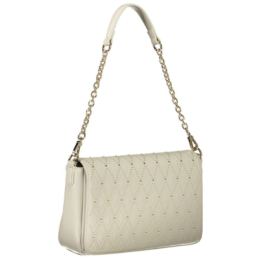 Mario Valentino White Polyurethane Women's Shoulder Bag | Regal Royce