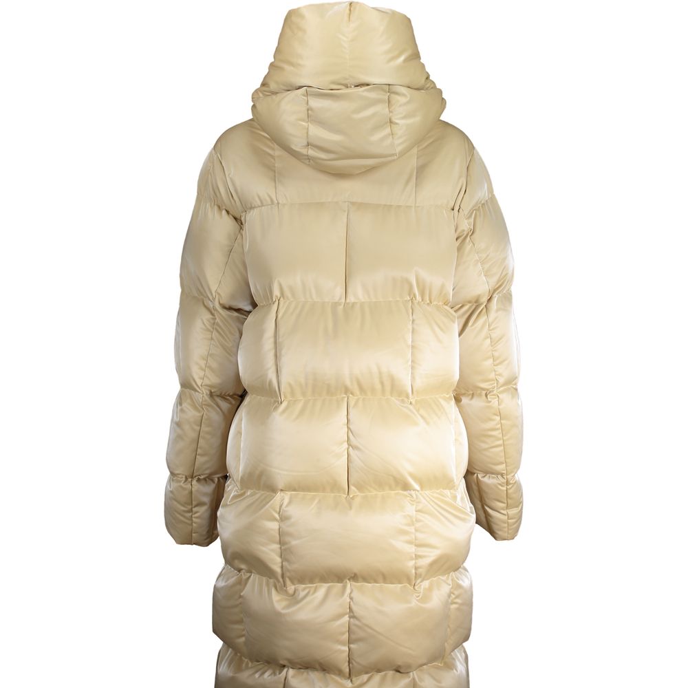 K-WAY Beige Polyester Women's Quilted Jacket | Regal Royce