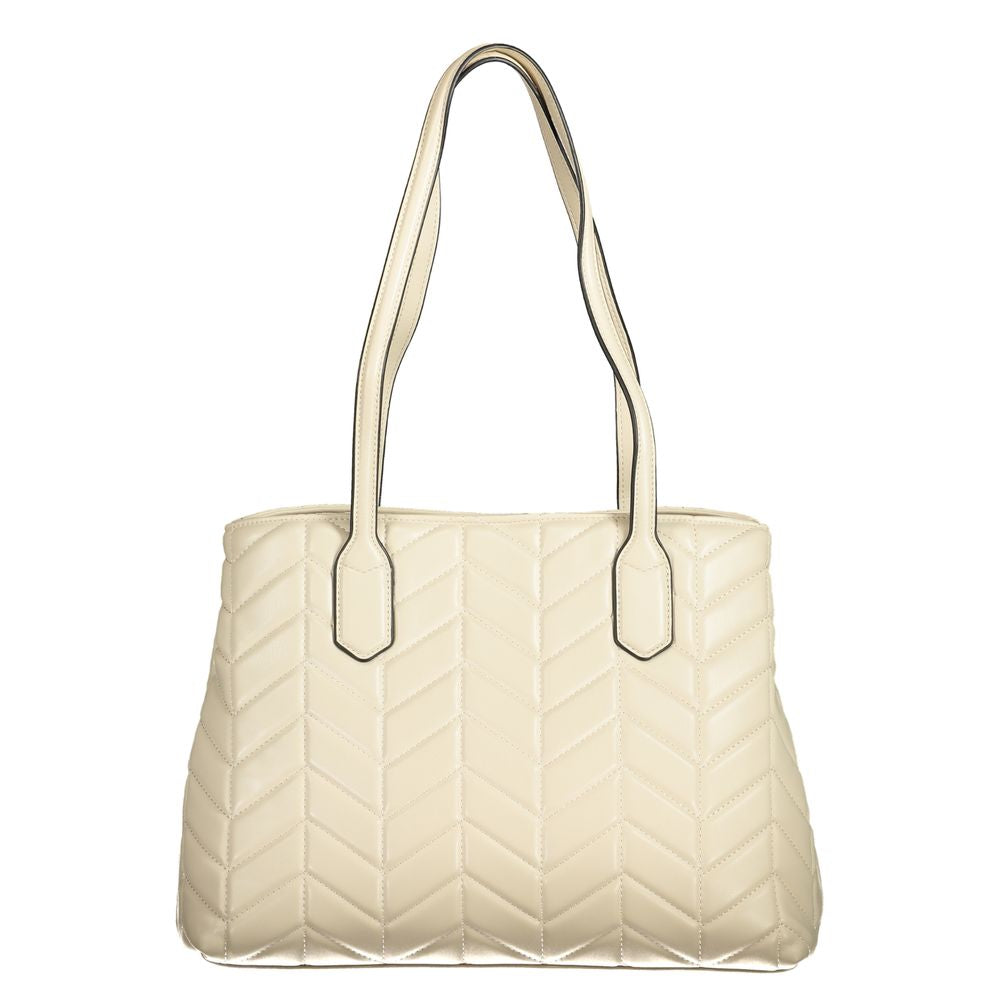Mario Valentino Beige Polyethylene Women Handbag