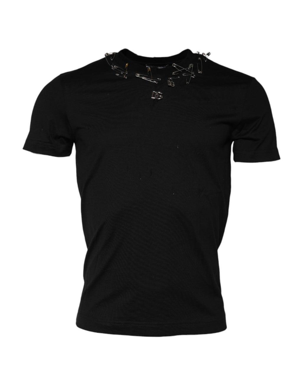 Dolce & Gabbana Black Logo Embellish Short Sleeves T-shirt
