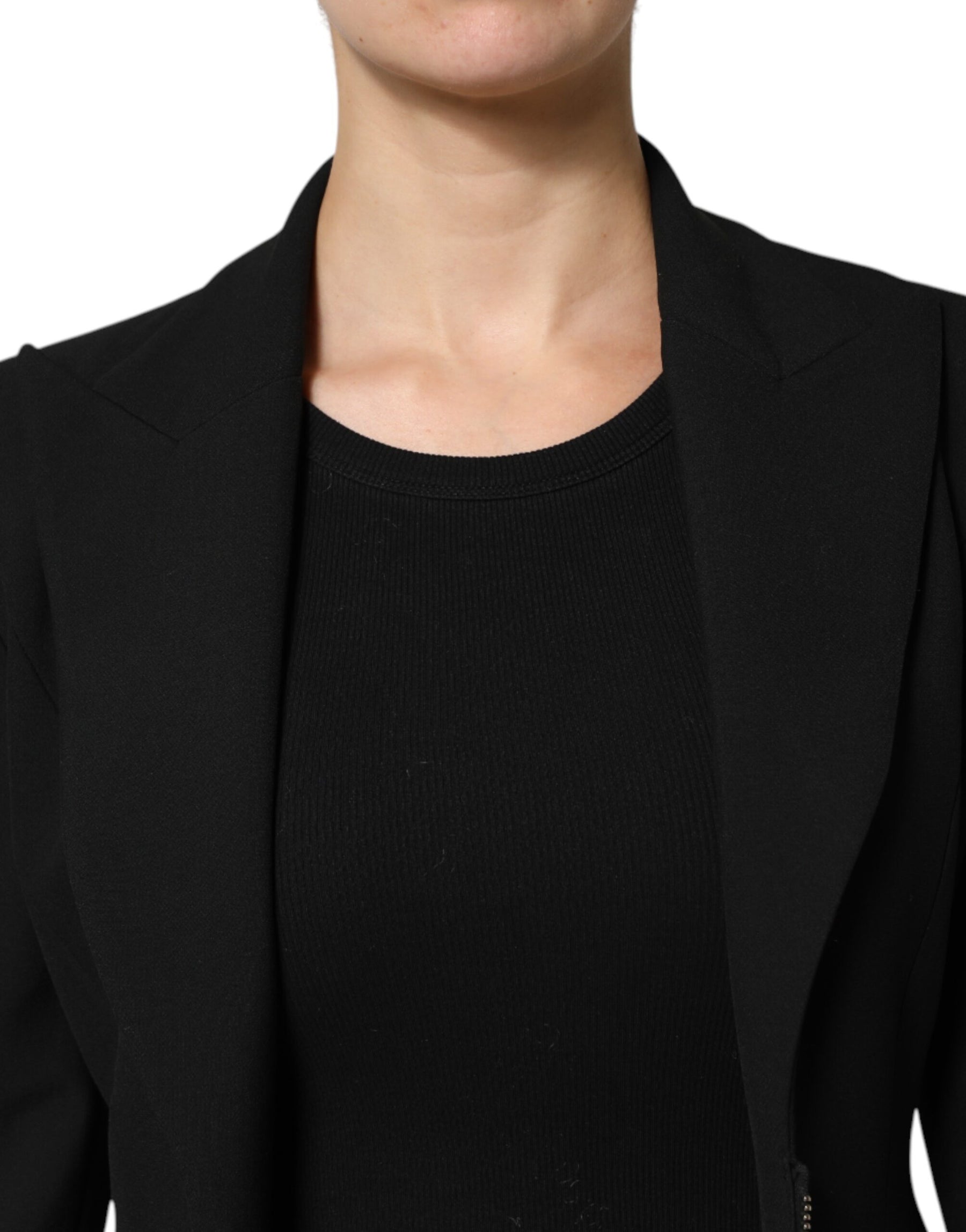 Les Hommes Black Polyester Single Breasted Trench Coat Jacket | Regal Royce