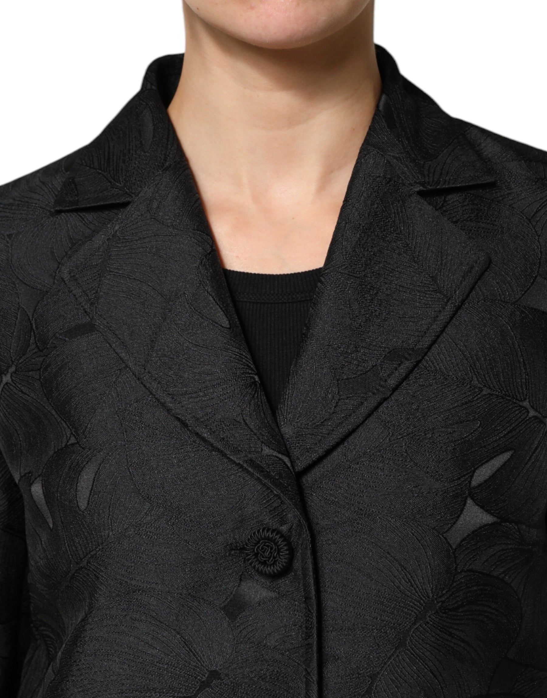 Dolce & Gabbana Black Single Breasted Trench Coat Jacket | Regal Royce