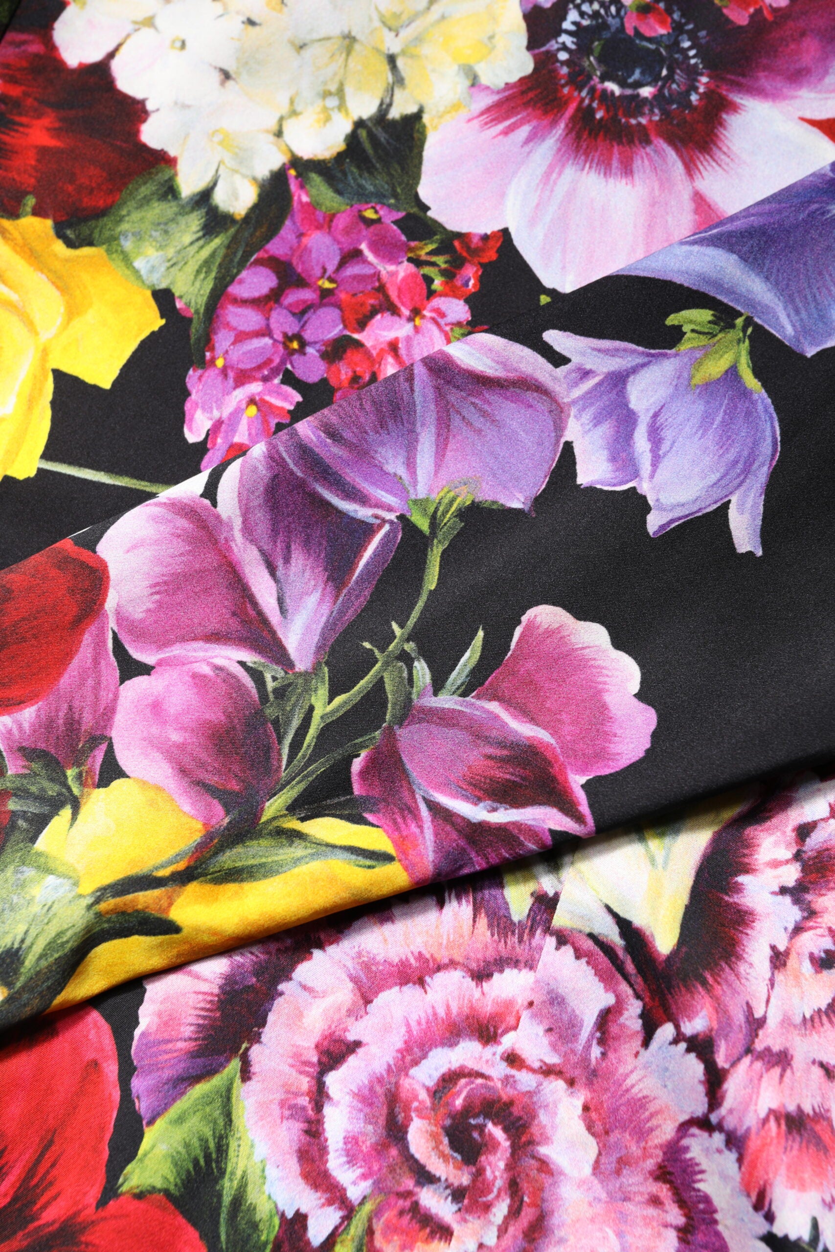 Dolce & Gabbana Multicolor Ortensies Long Sleeves Blouse Top | Regal Royce