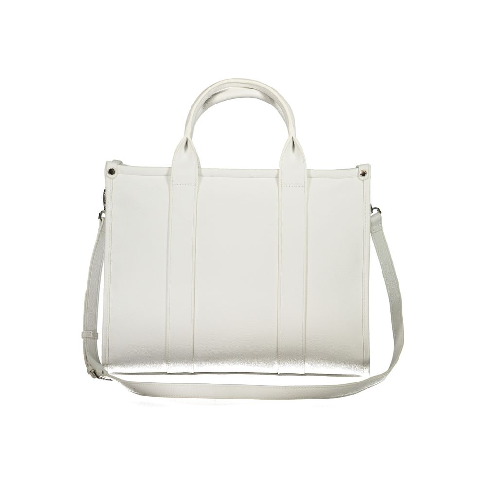 Mario Valentino White Polyurethane Women Handbag | Regal Royce