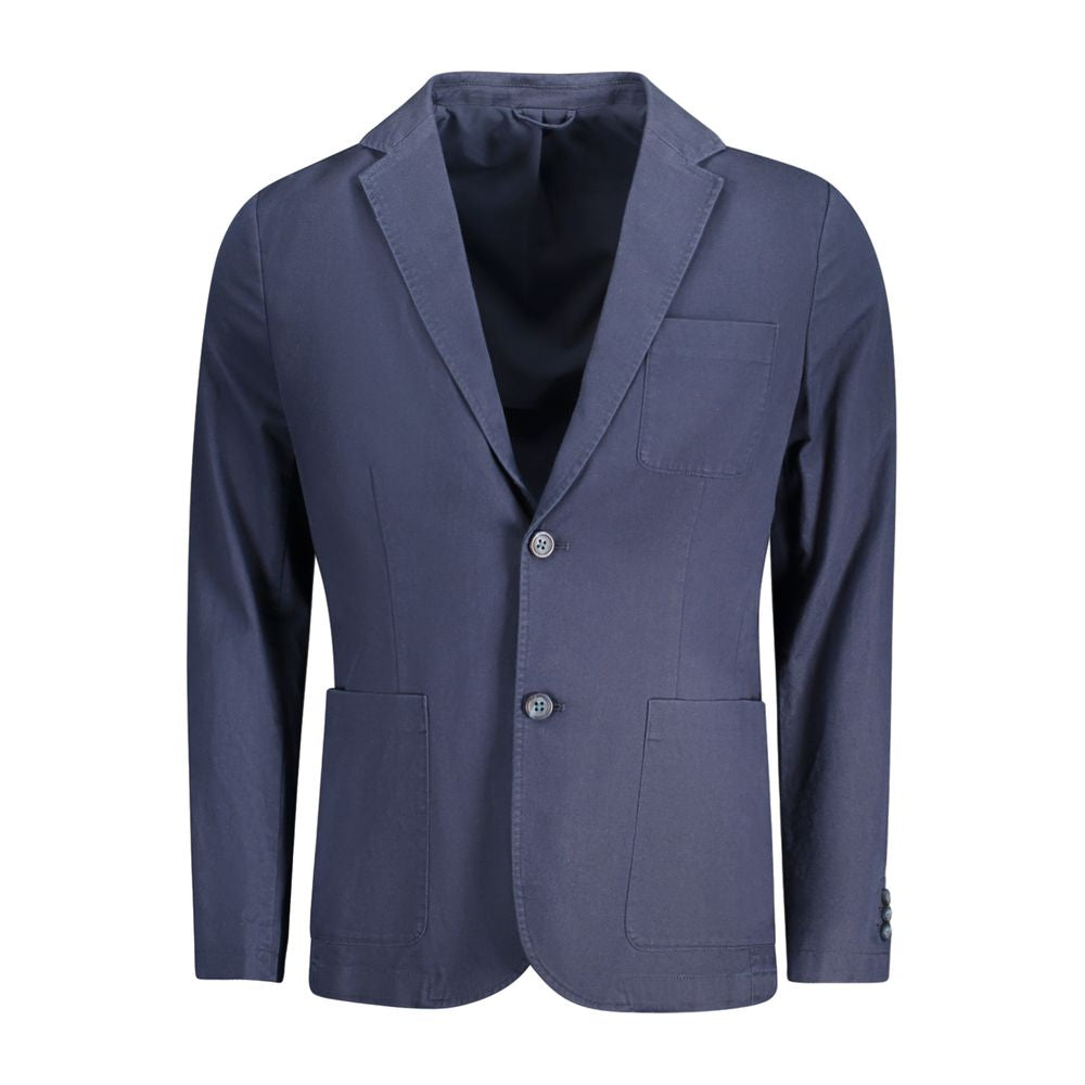 Guess Jeans Blue Cotton Men Jacket | Regal Royce