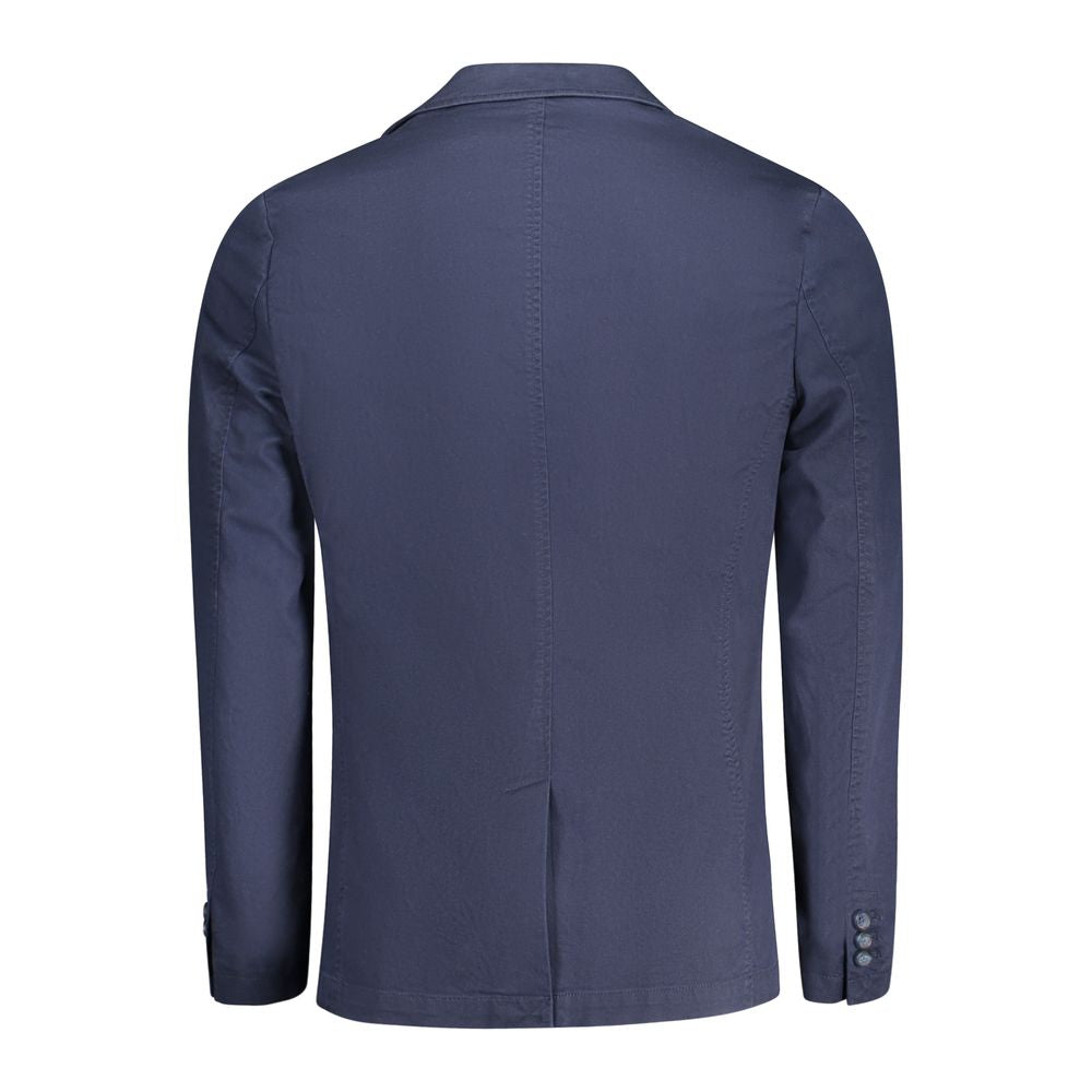 Guess Jeans Blue Cotton Men Jacket | Regal Royce
