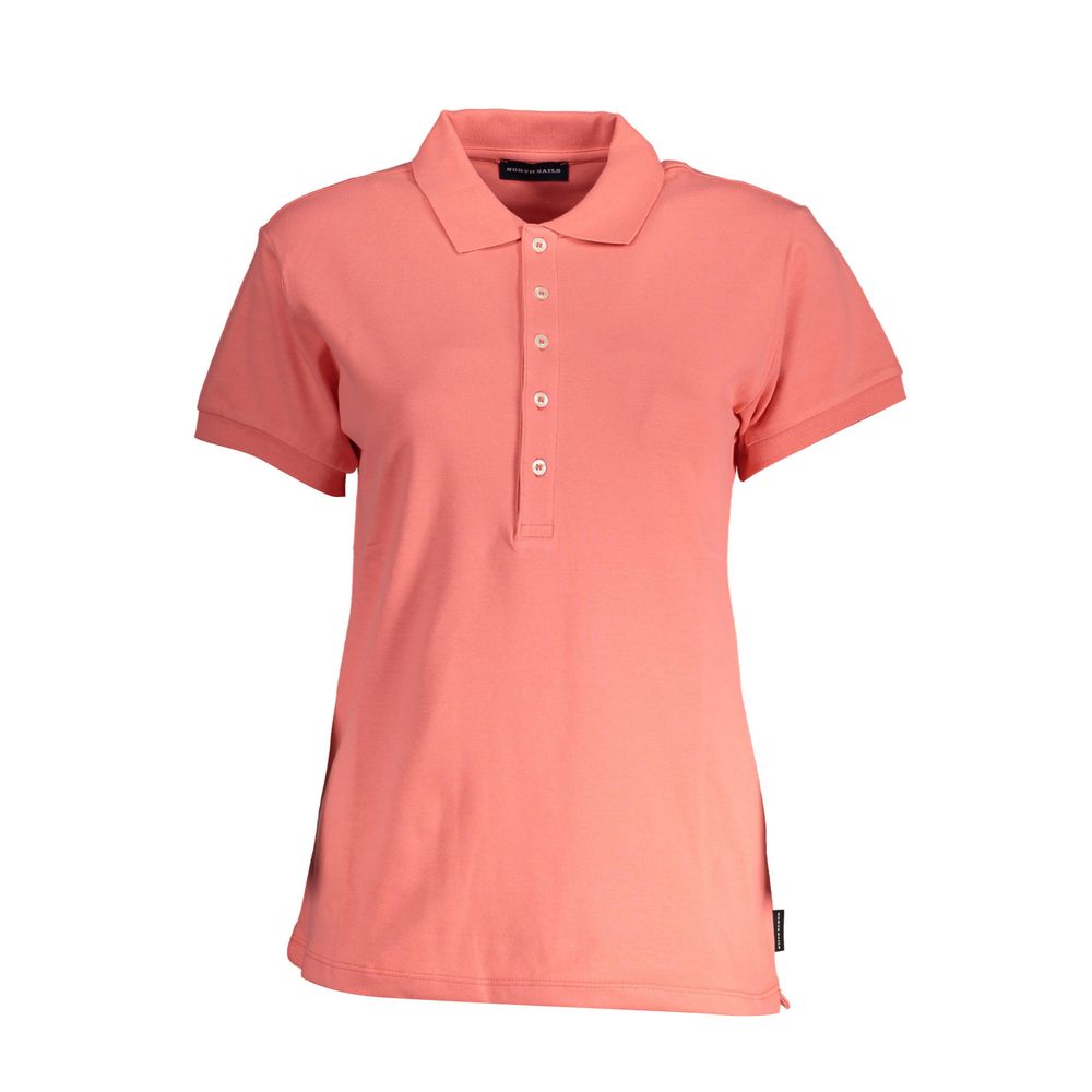 North Sails Pink Organic Cotton Women Polo | Regal Royce