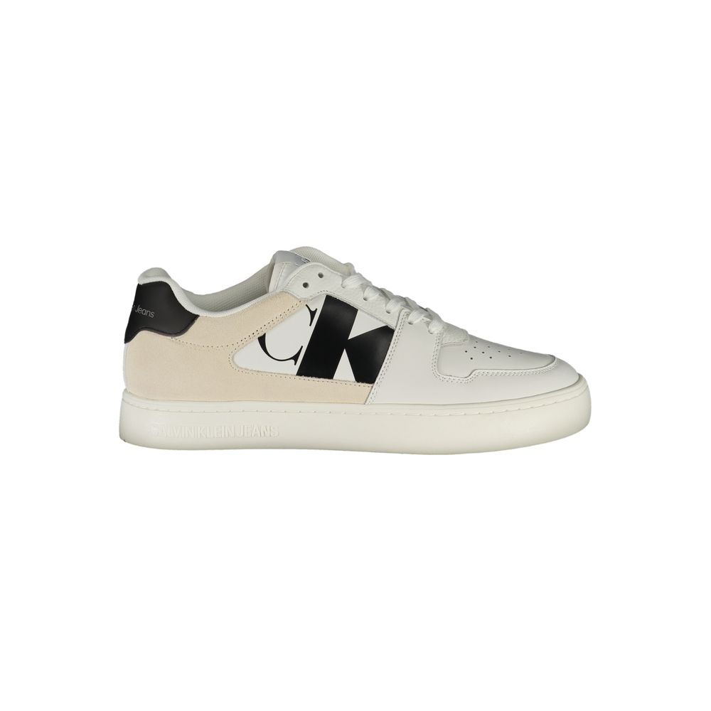 Calvin Klein Bianco Polyurethane Men Sneaker | Regal Royce