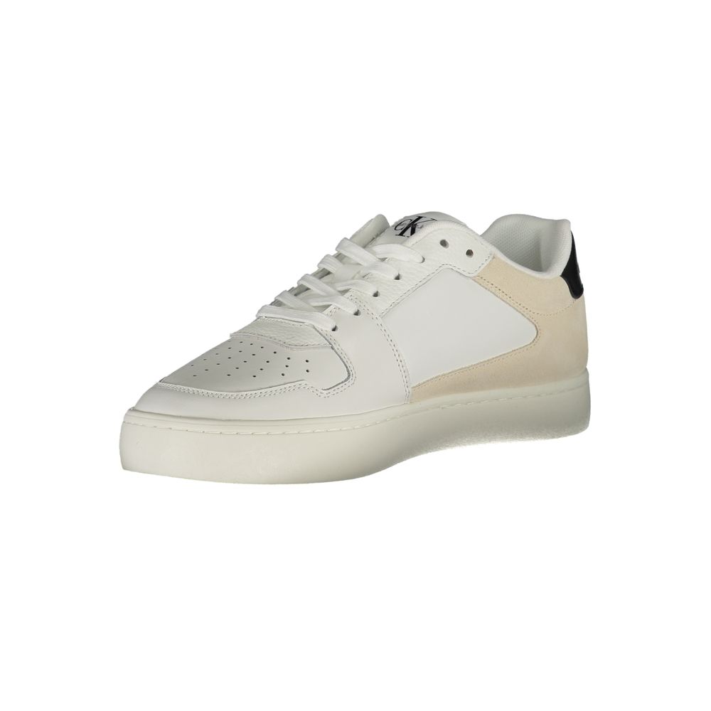 Calvin Klein Bianco Polyurethane Men Sneaker | Regal Royce