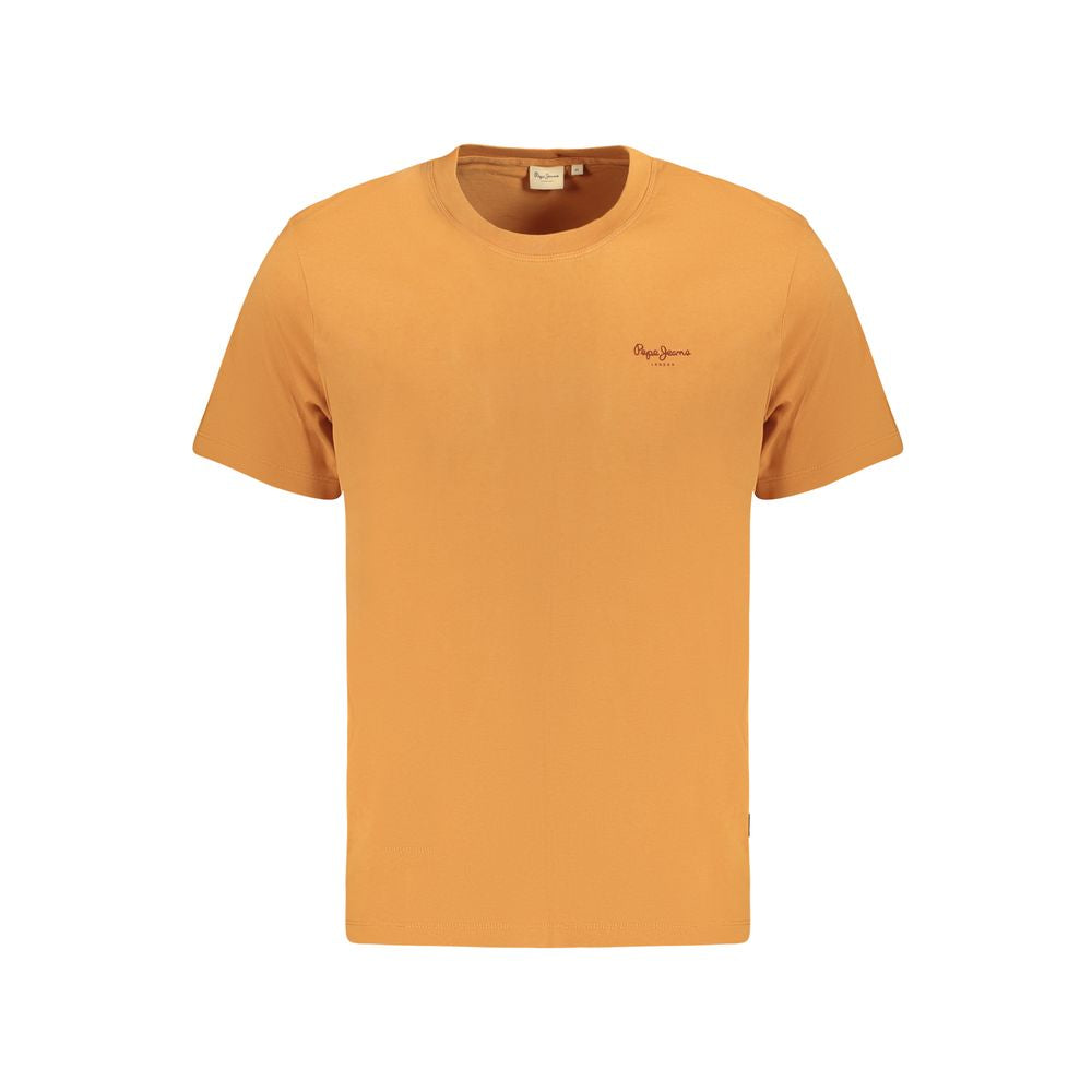 Pepe Jeans Arancione Cotton Men T-Shirt | Regal Royce