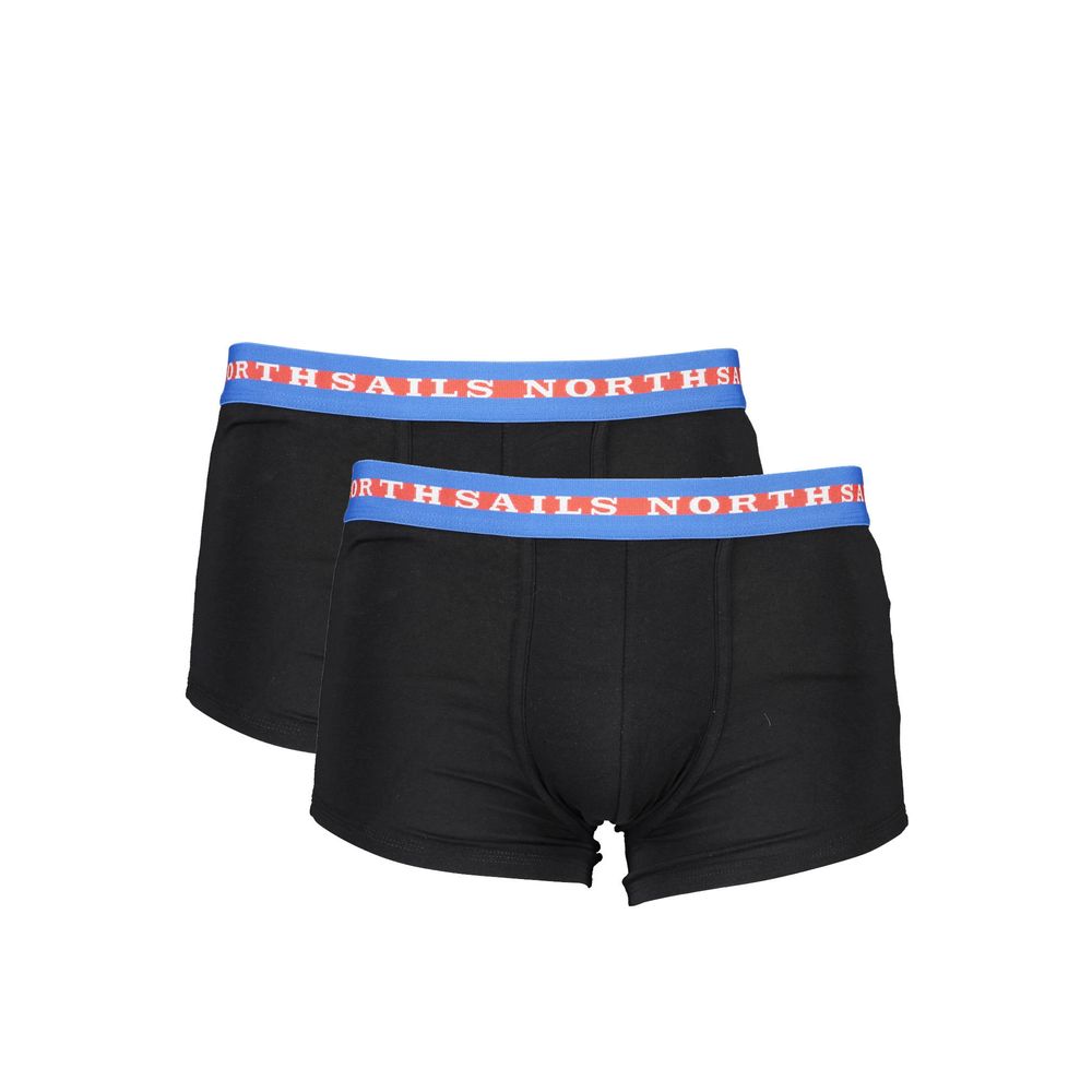 North Sails Black Cotton Men's Boxer Brief | Regal Royce