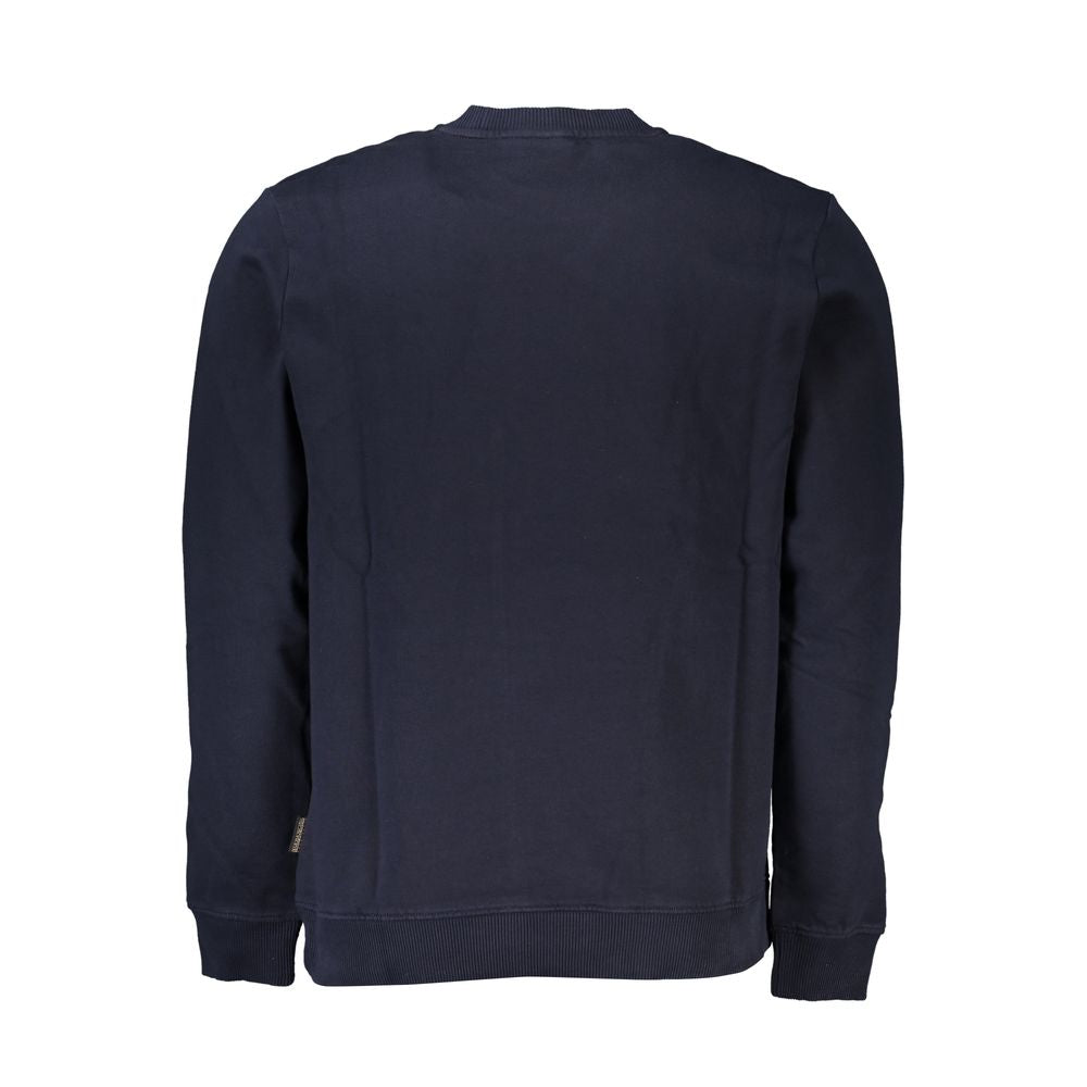 Napapijri Blue Cotton Men's Sweatshirt | Regal Royce