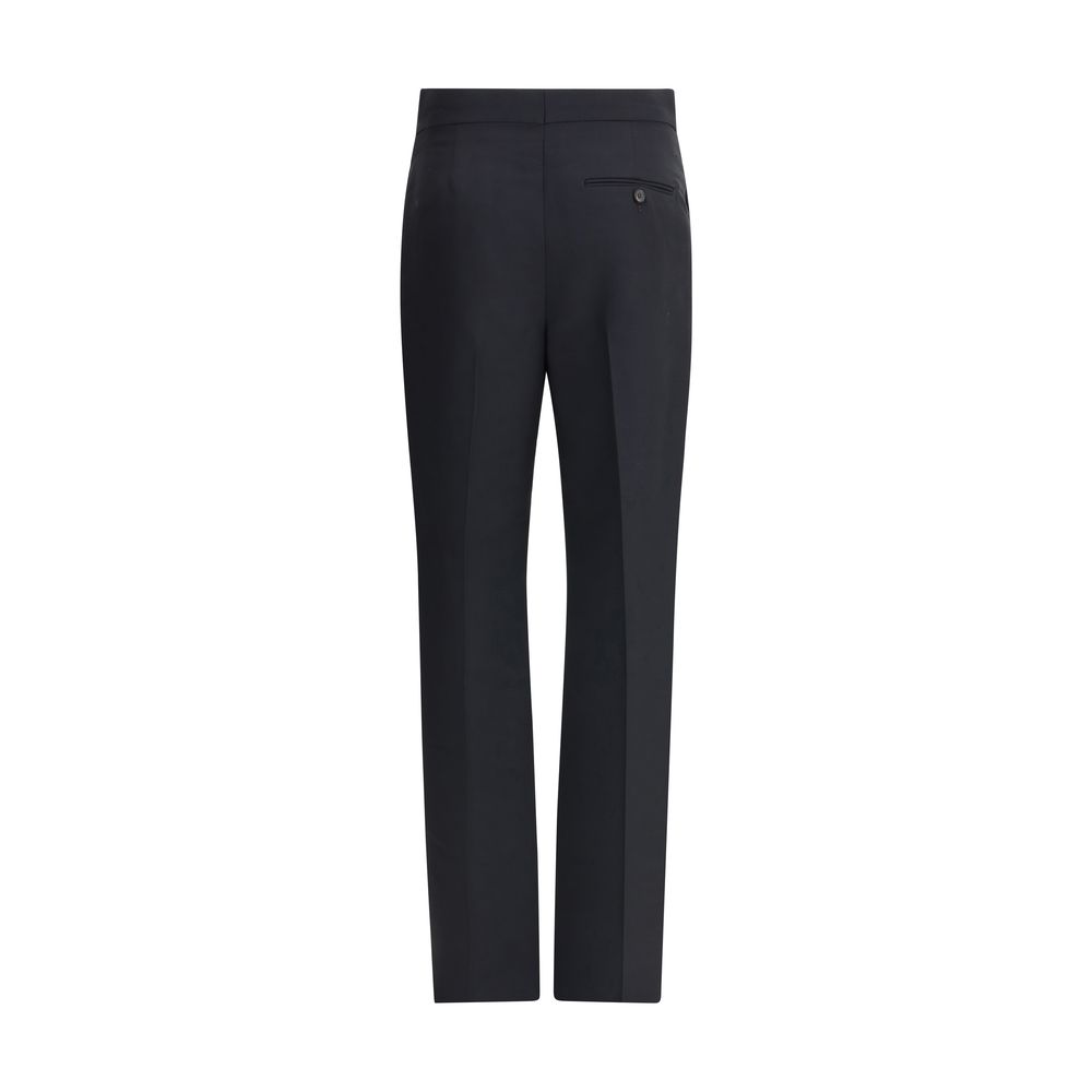 Ferragamo Black Viscose Casual Pants | Regal Royce