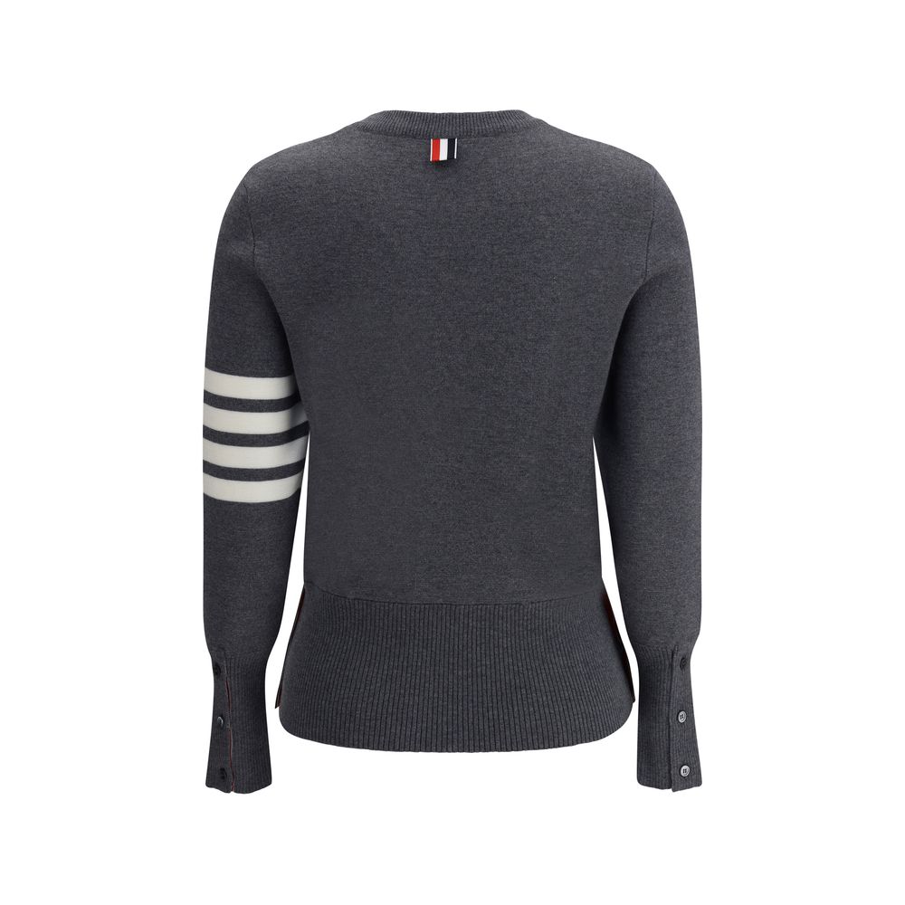 Thom Browne Gray Fleece Wool Sweatshirt | Regal Royce