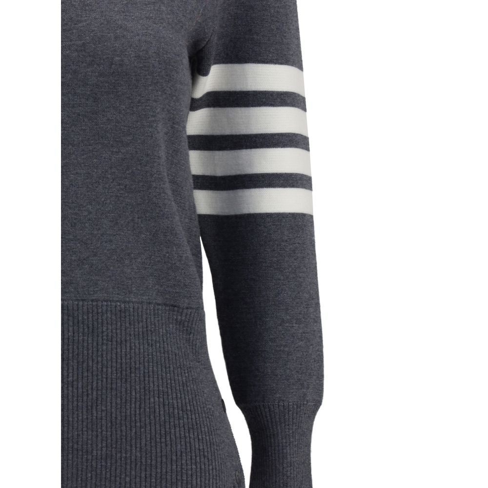 Thom Browne Gray Fleece Wool Sweatshirt | Regal Royce