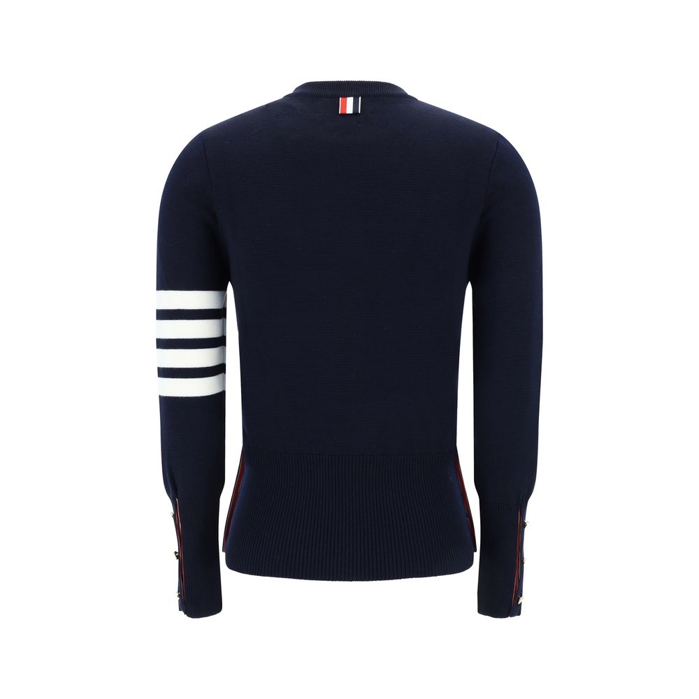 Thom Browne Blue Fleece Wool Sweatshirt | Regal Royce