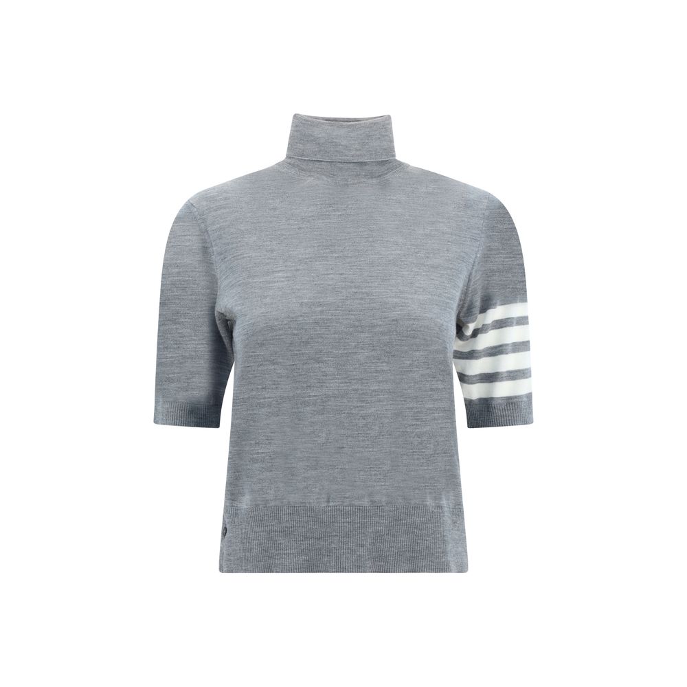 Thom Browne Gray Polyamide Turtleneck | Regal Royce