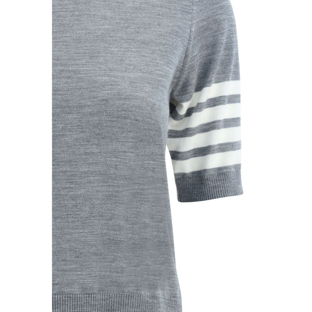 Thom Browne Gray Polyamide Turtleneck | Regal Royce
