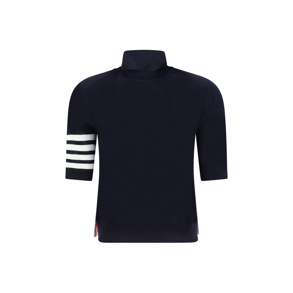 Thom Browne Blue Polyamide Turtleneck | Regal Royce