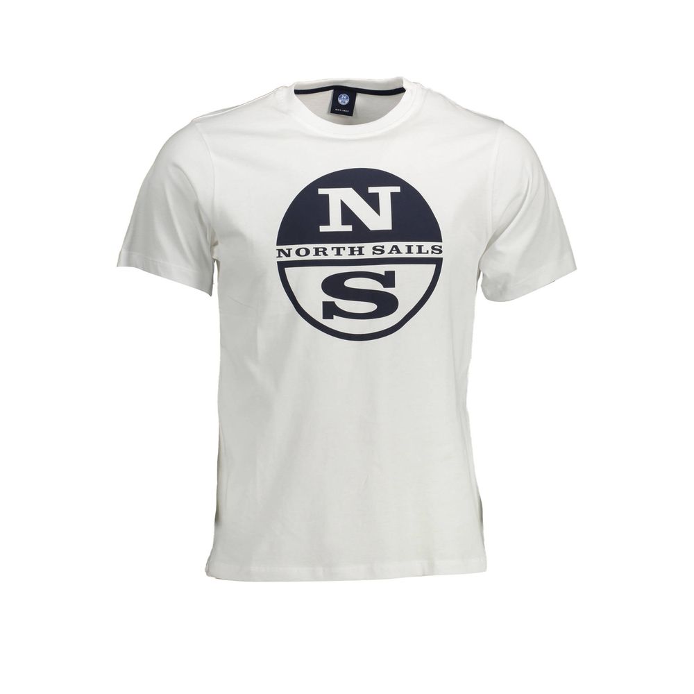 North Sails Bianco Cotton Mens T-Shirt | Regal Royce