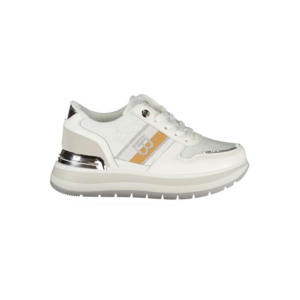 Laura Biagiotti White Polyurethane Women Sneaker | Regal Royce