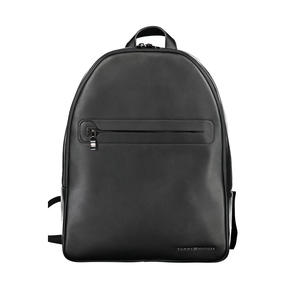 Tommy Hilfiger Nero Polyurethane Men Backpack | Regal Royce